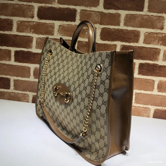 Hyper Peter GUCCI large tote 1955 bag Horsebit 0725